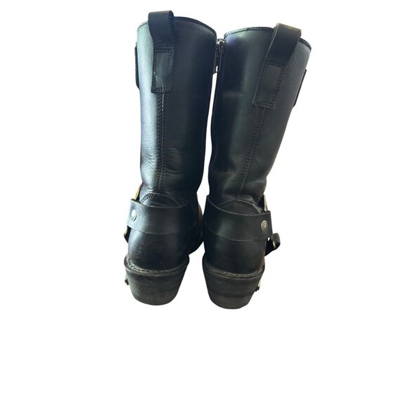 Milwaukee Leather Women's Black Genuine Leather Riding Boots Size 6 . - Picture 8 of 15